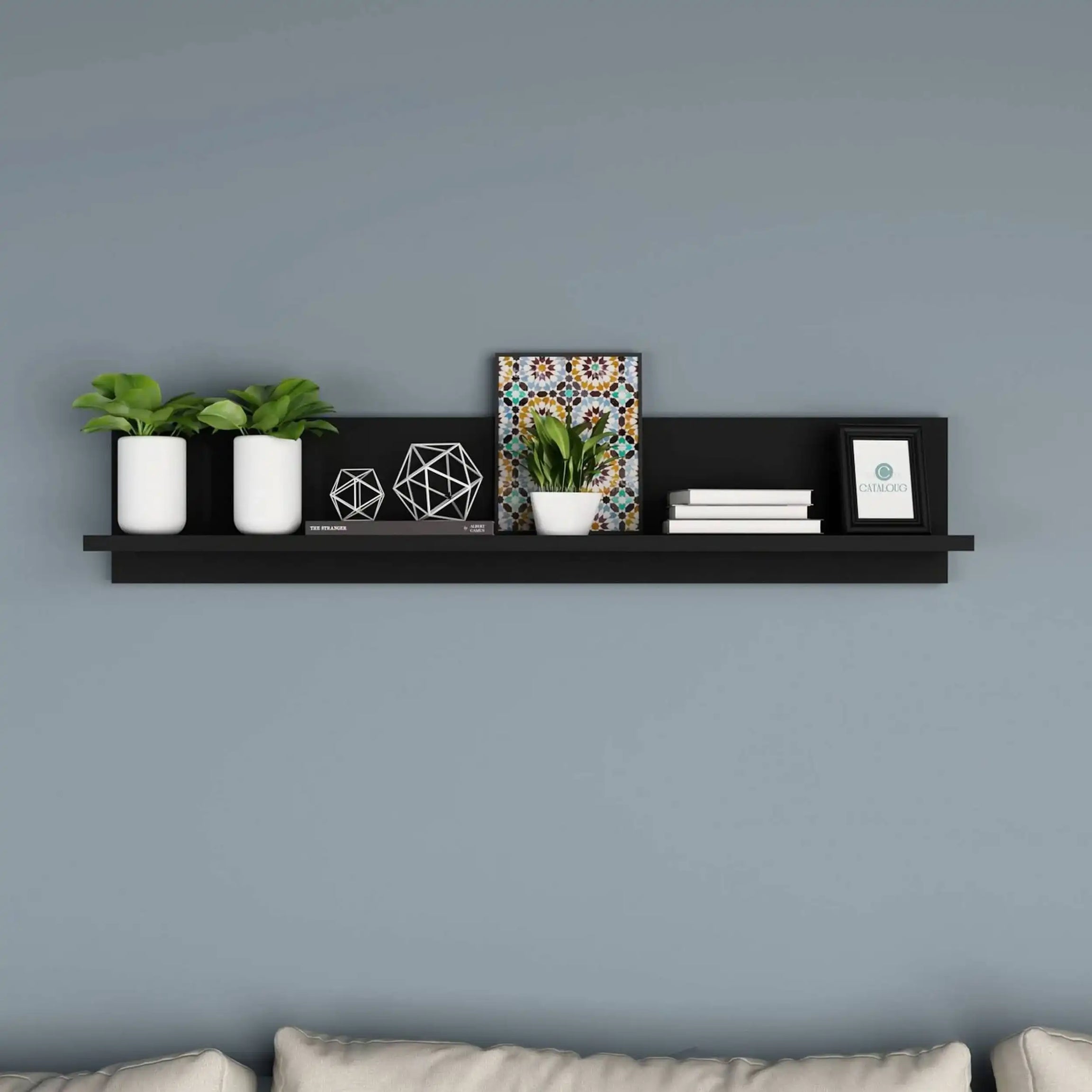 رف مستطيلي خشبي - Baytuk