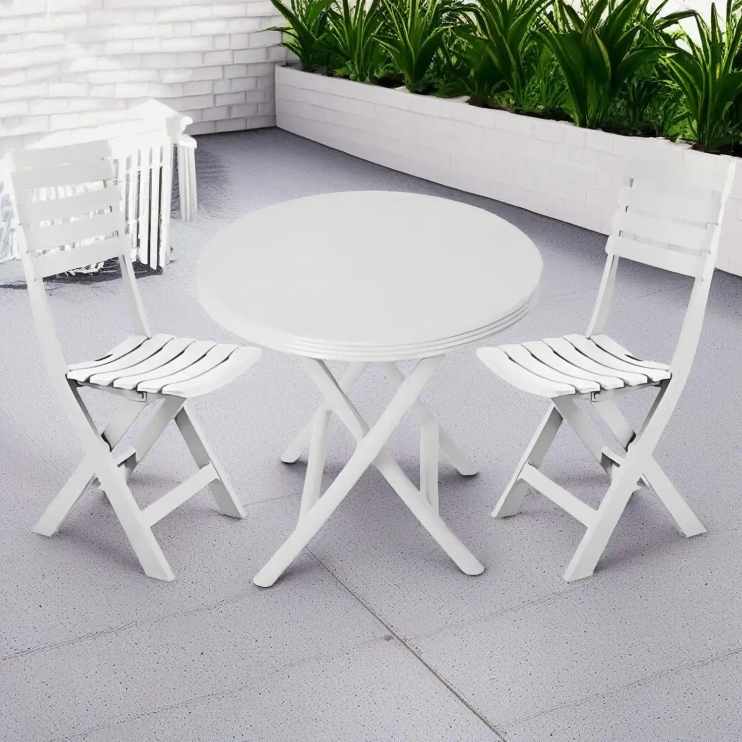 طقم شاطئ 2 كرسي و طاولة متعدد الألوان - Baytuk