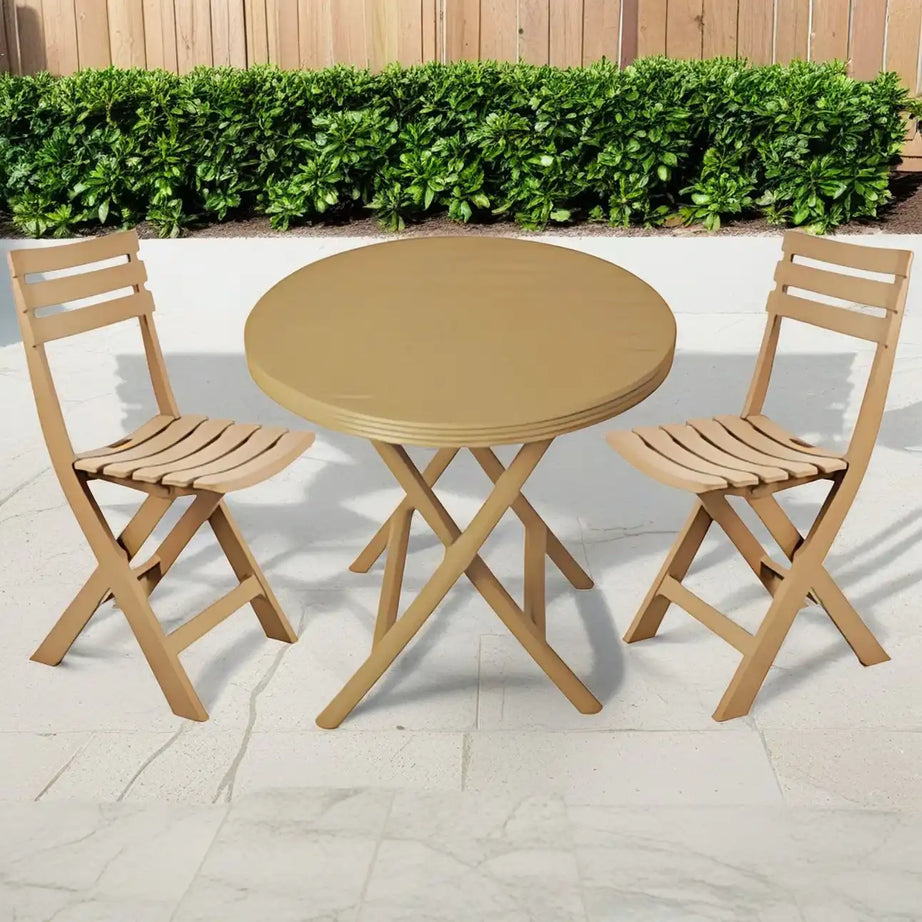 طقم شاطئ كرسين و طاولة متعدد الألوان - Baytuk