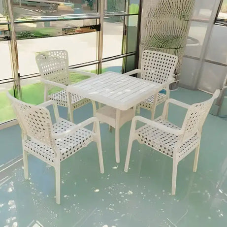 طقم للحديقة 4 كراسي وطاولة متعدد الالوان - Baytuk