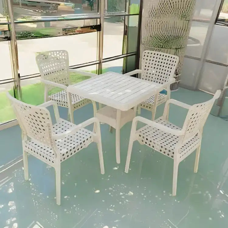 طقم للحديقة 4 كراسي وطاولة متعدد الالوان - Baytuk