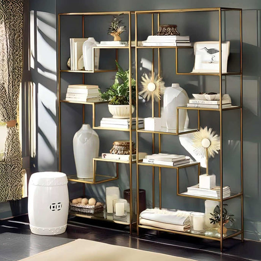 أنيقة وحدة أرفف زجاجية لمسة فنية - Baytuk