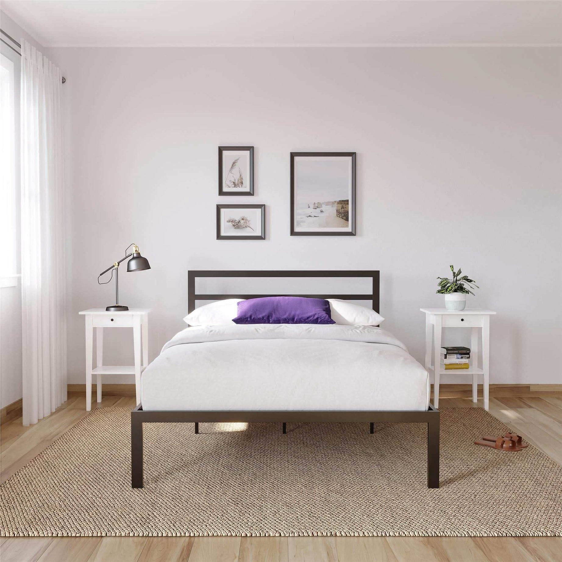 سرير معدني بسيط - Baytuk