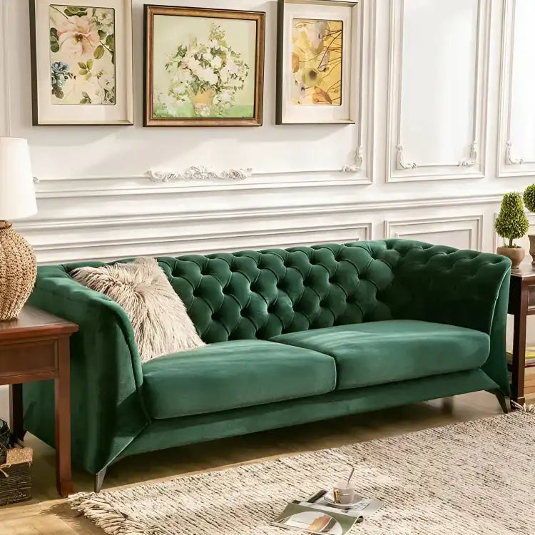 كنبة مذهلة كابتونيه خضراء لراحة قصوى - Baytuk