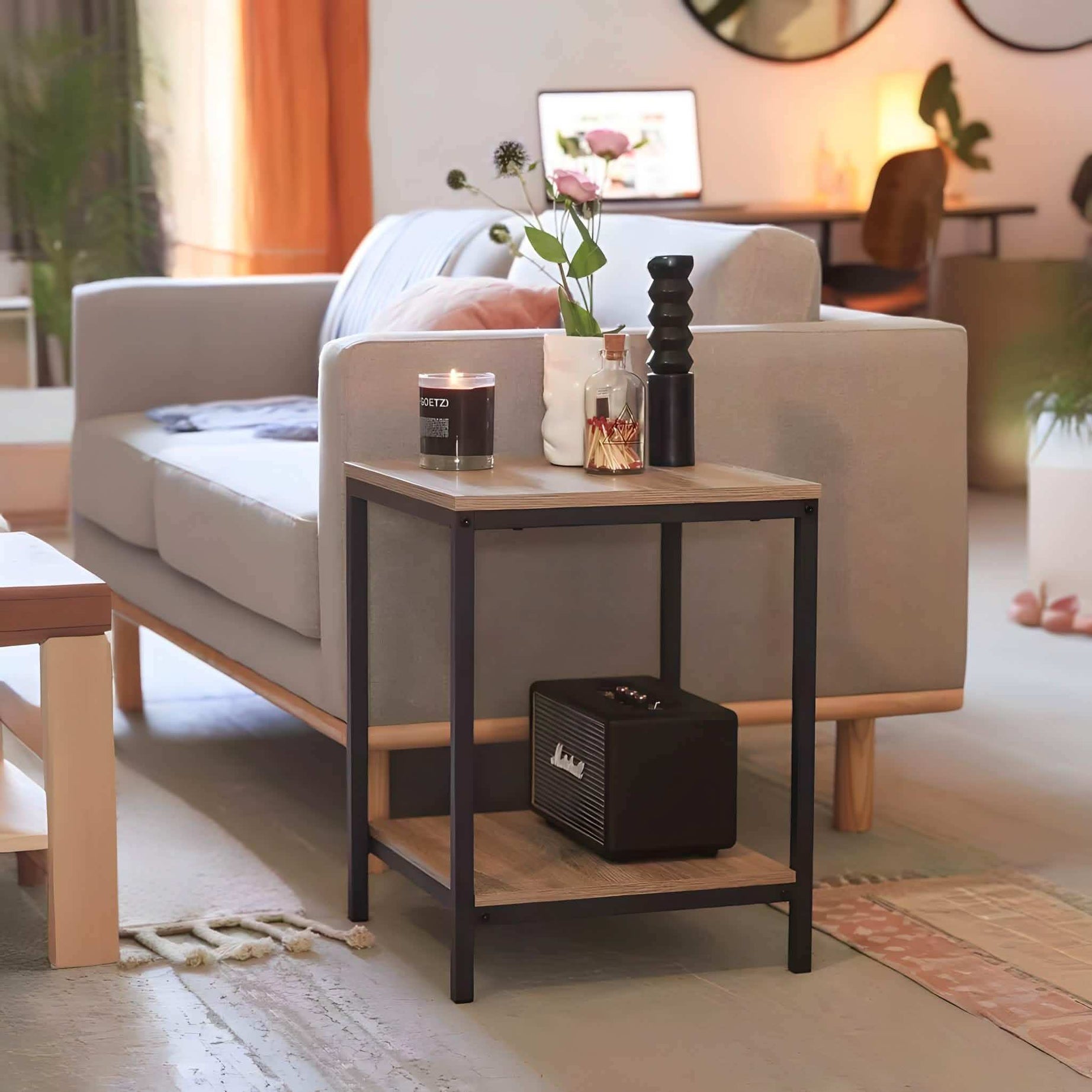 طاولة جانبية ام دي اف - Baytuk