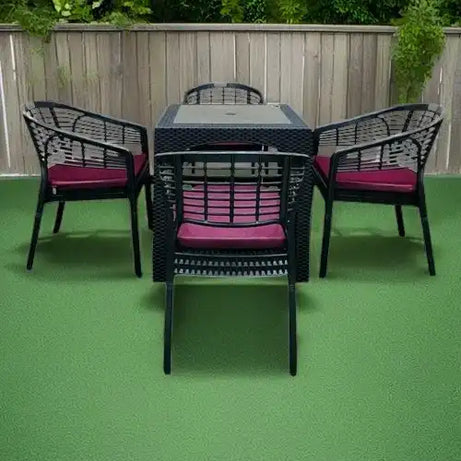 طقم كريستال 4 كراسي وطاولة