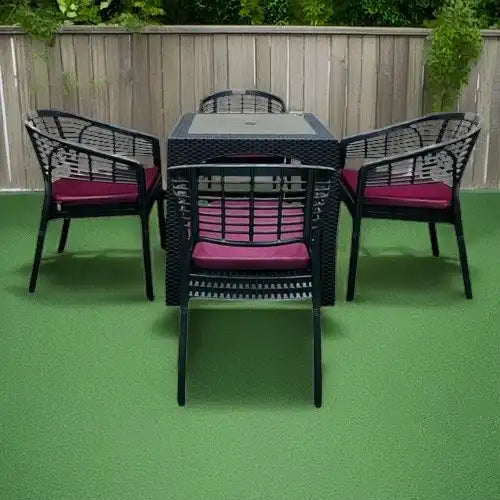 طقم كريستال 4 كراسي وطاولة