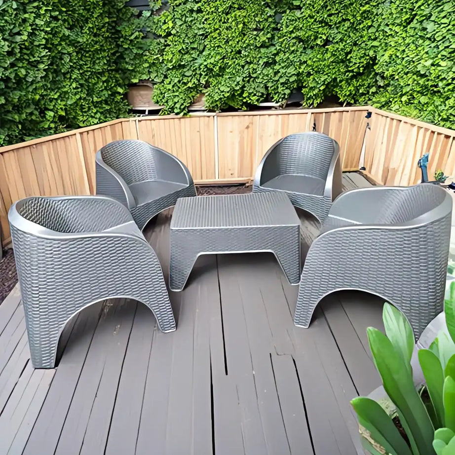 طقم فوتيه اربع كراسي و طاولة - Baytuk