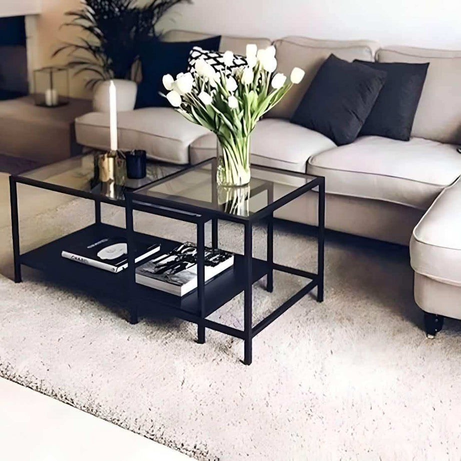 طاولة قهوة زجاج - Baytuk