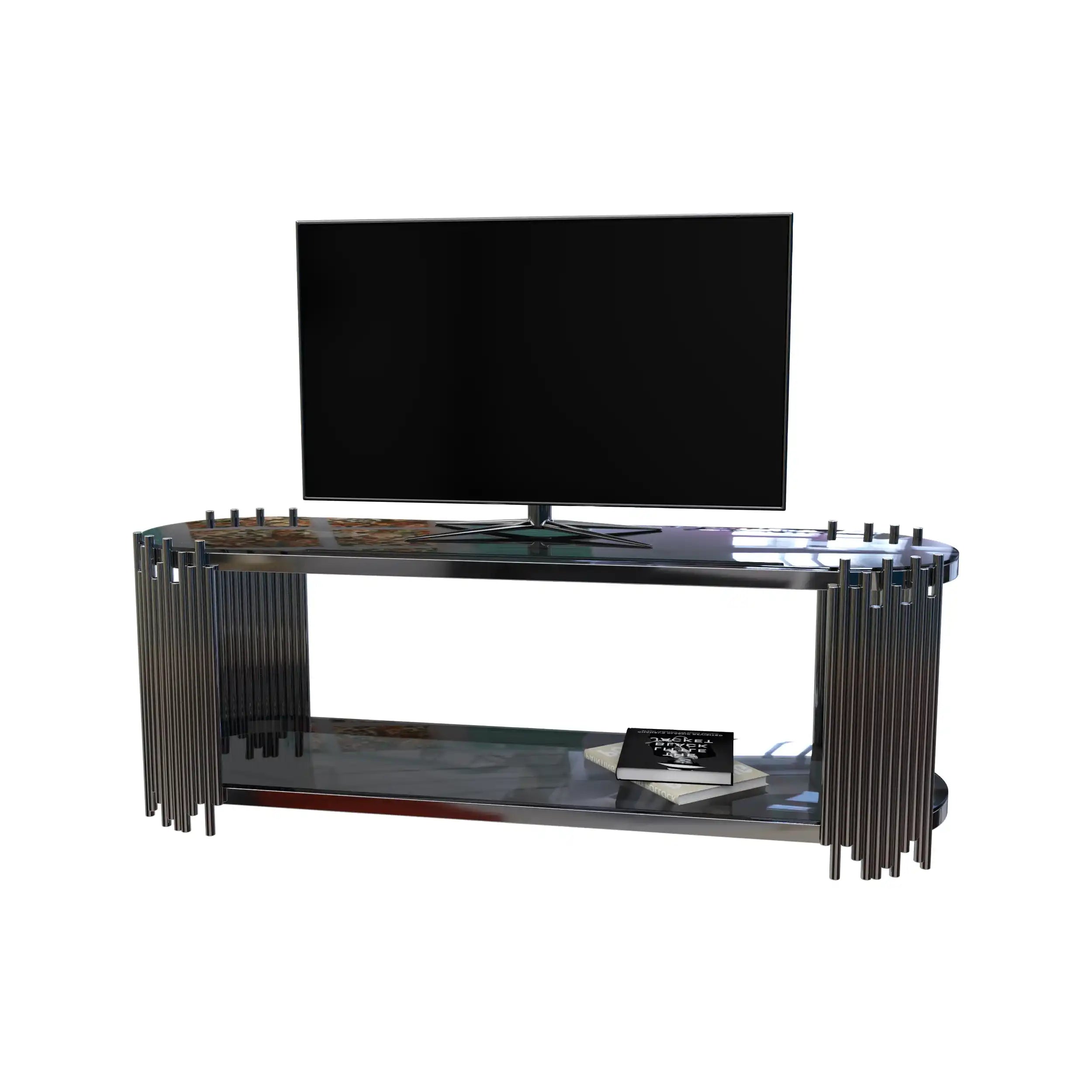 طاولةتلفاز مزدوجة الأرفف - Baytuk