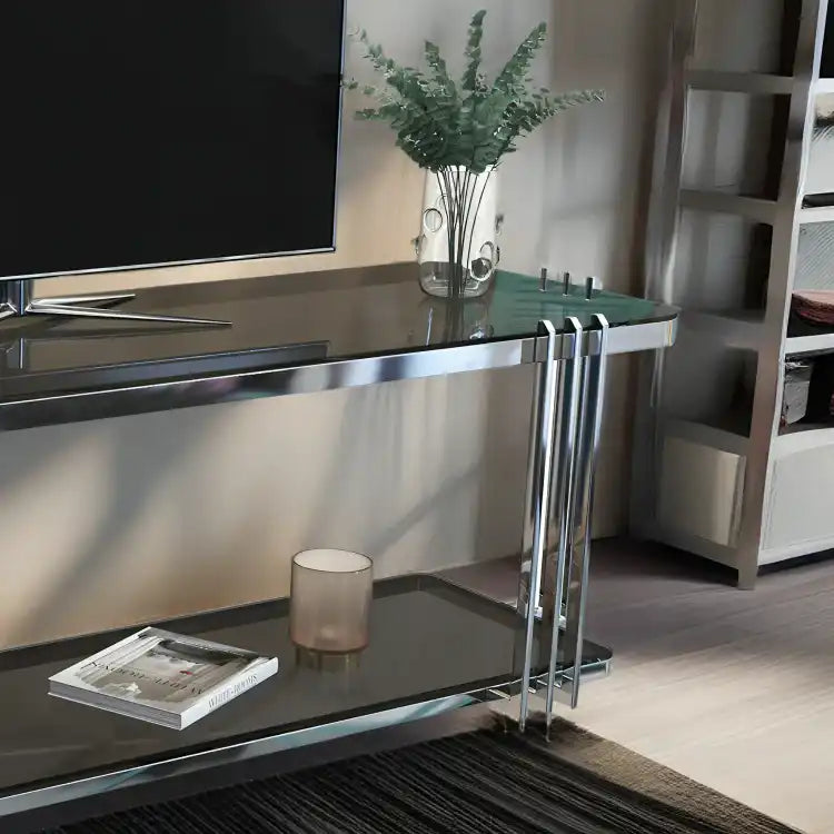 طاولةتلفاز بسطح زجاجي - Baytuk