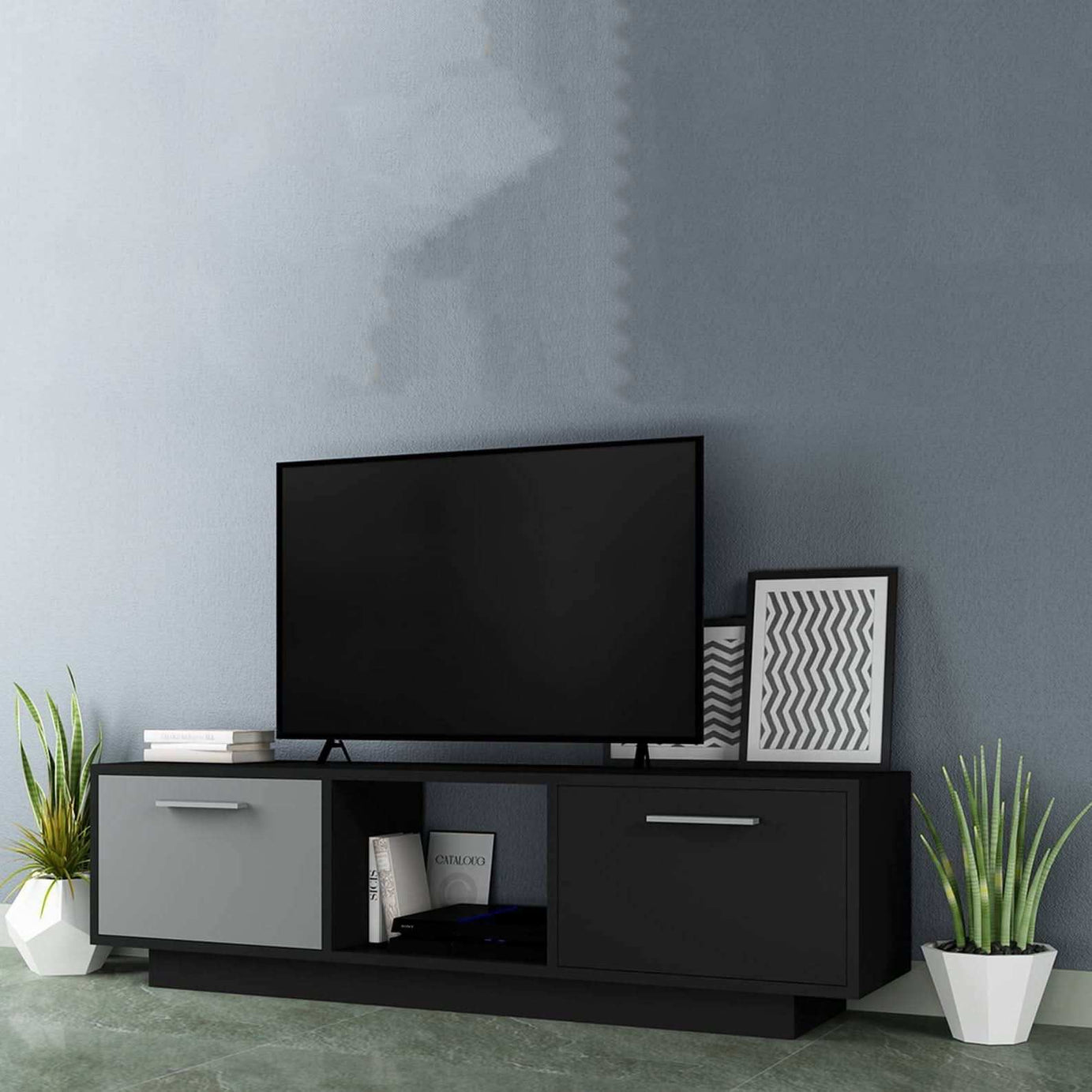 طاولة تلفاز خشبية حديثة - Baytuk