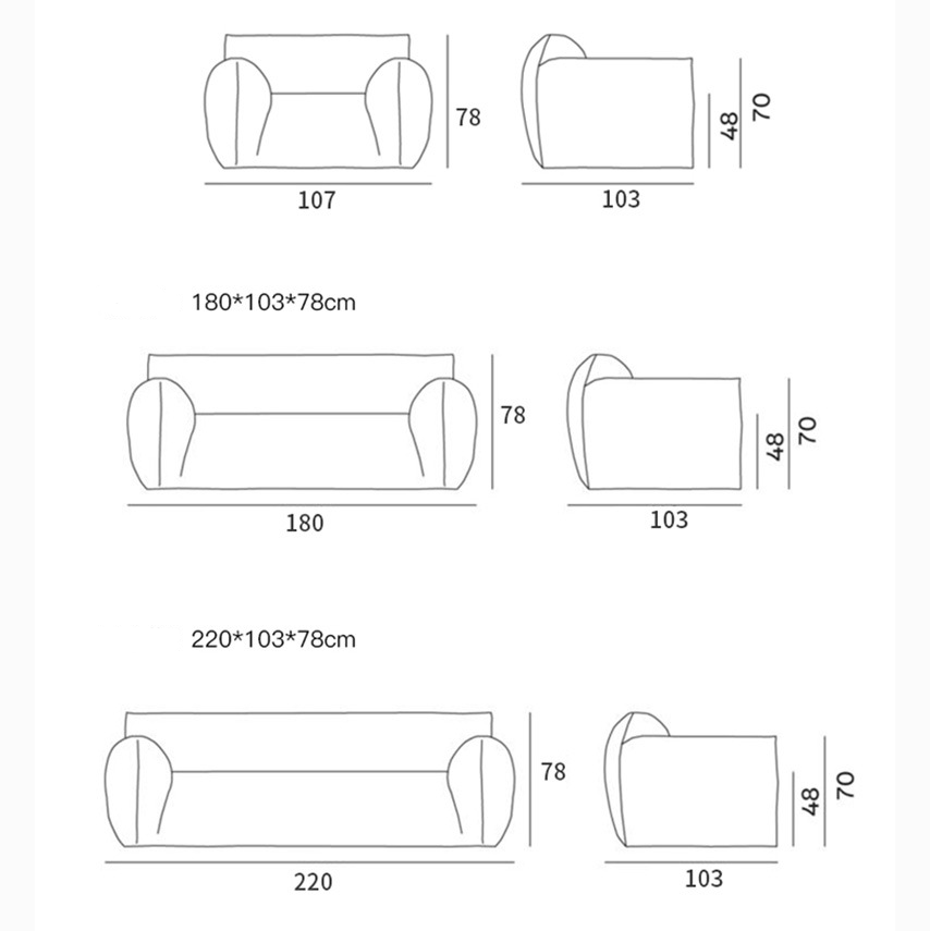 كنب بتصميم ايطالي - SELA