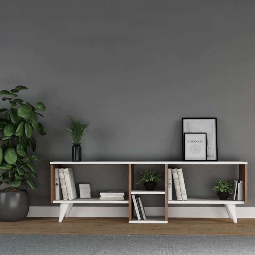 طاولة تلفاز بأرفف متعددة - Baytuk