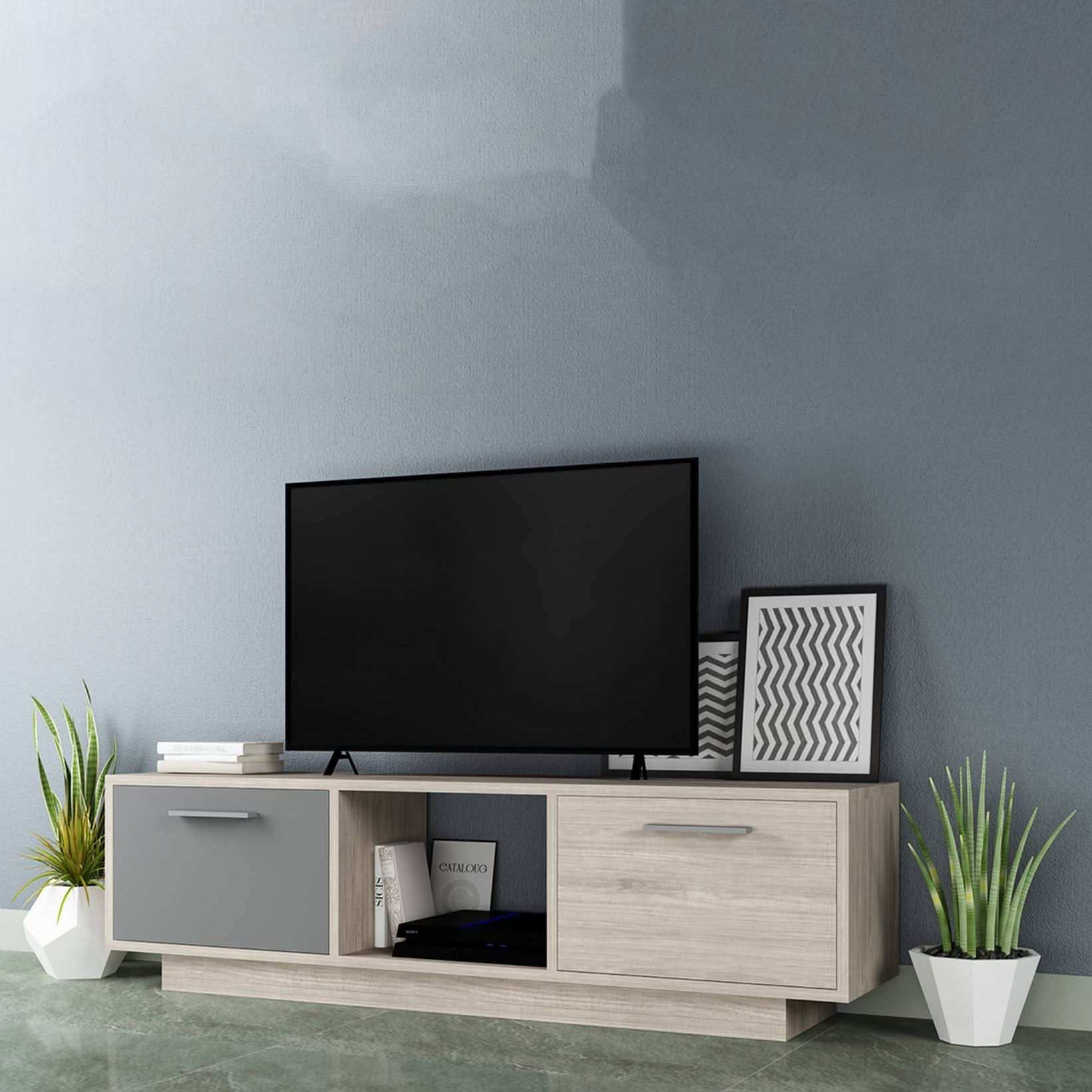 طاولة تلفاز خشبية حديثة - Baytuk