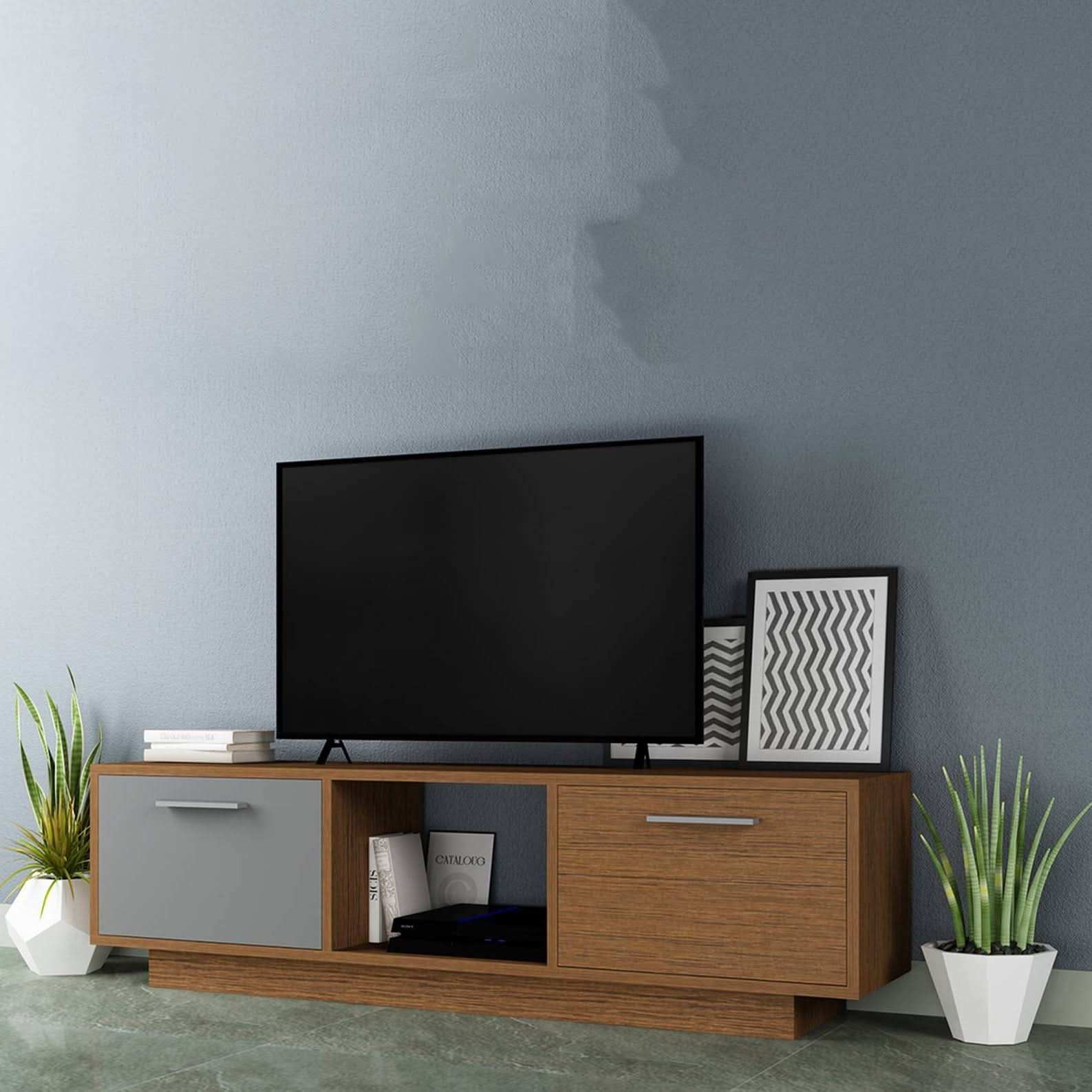 طاولة تلفاز خشبية حديثة - Baytuk