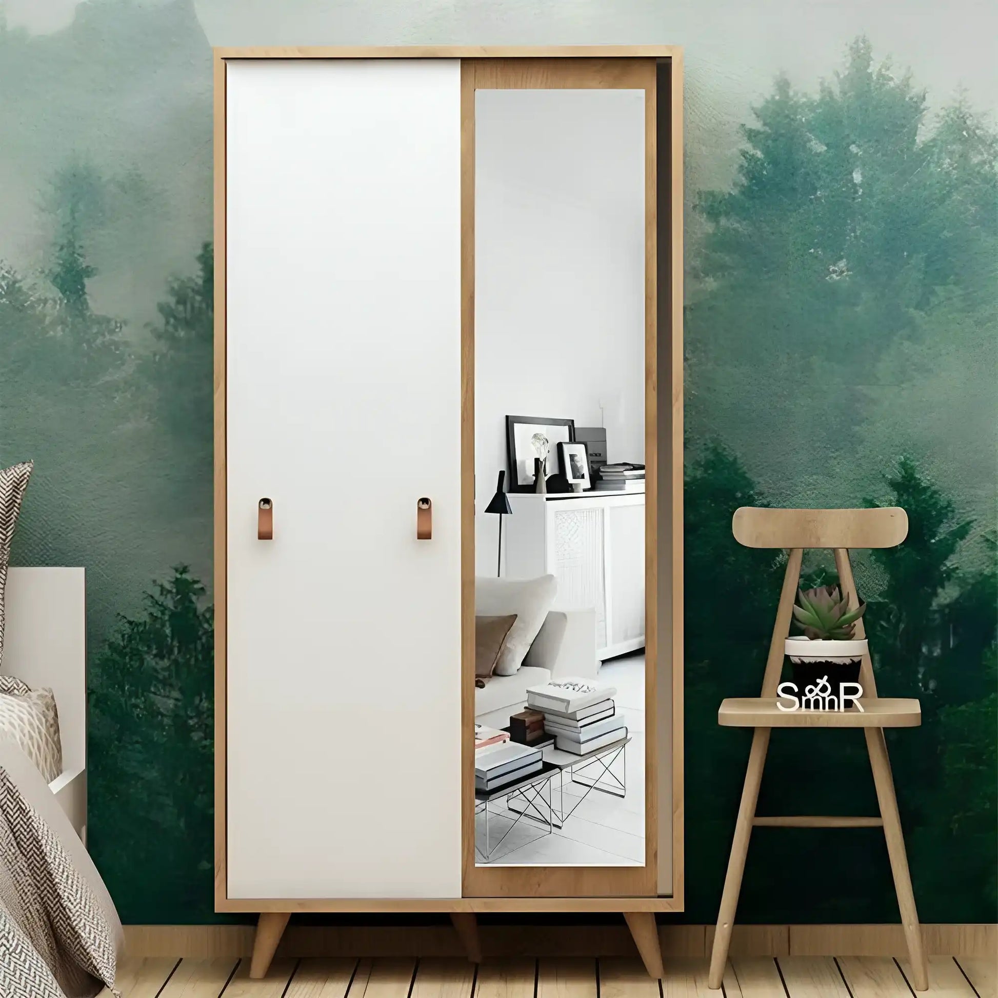 دولاب ملابس أنيق بمرآة مثالية لتنظيم ملابسك - Baytuk