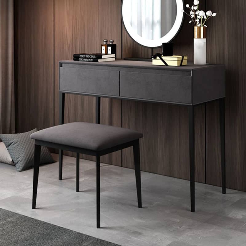 تسريحة بكرسي رمادي فاخر