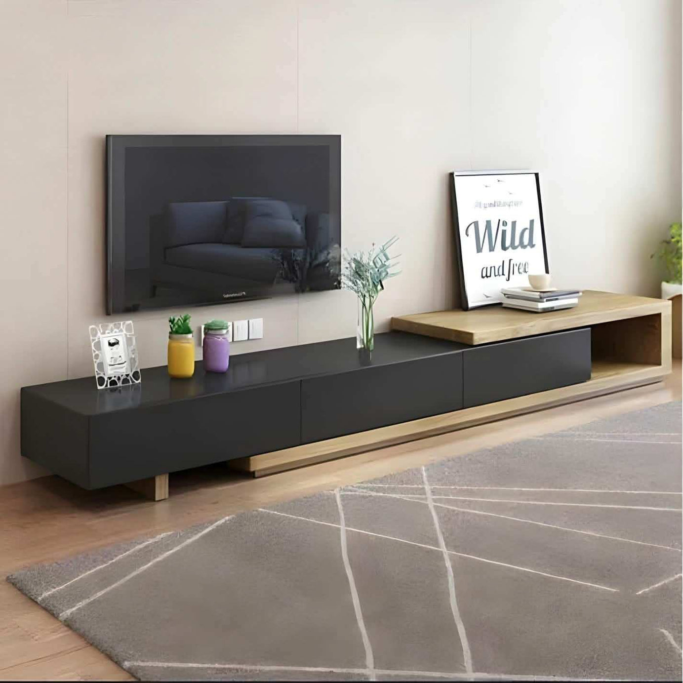 طاولة تلفاز ام دي اف حديثة - Baytuk