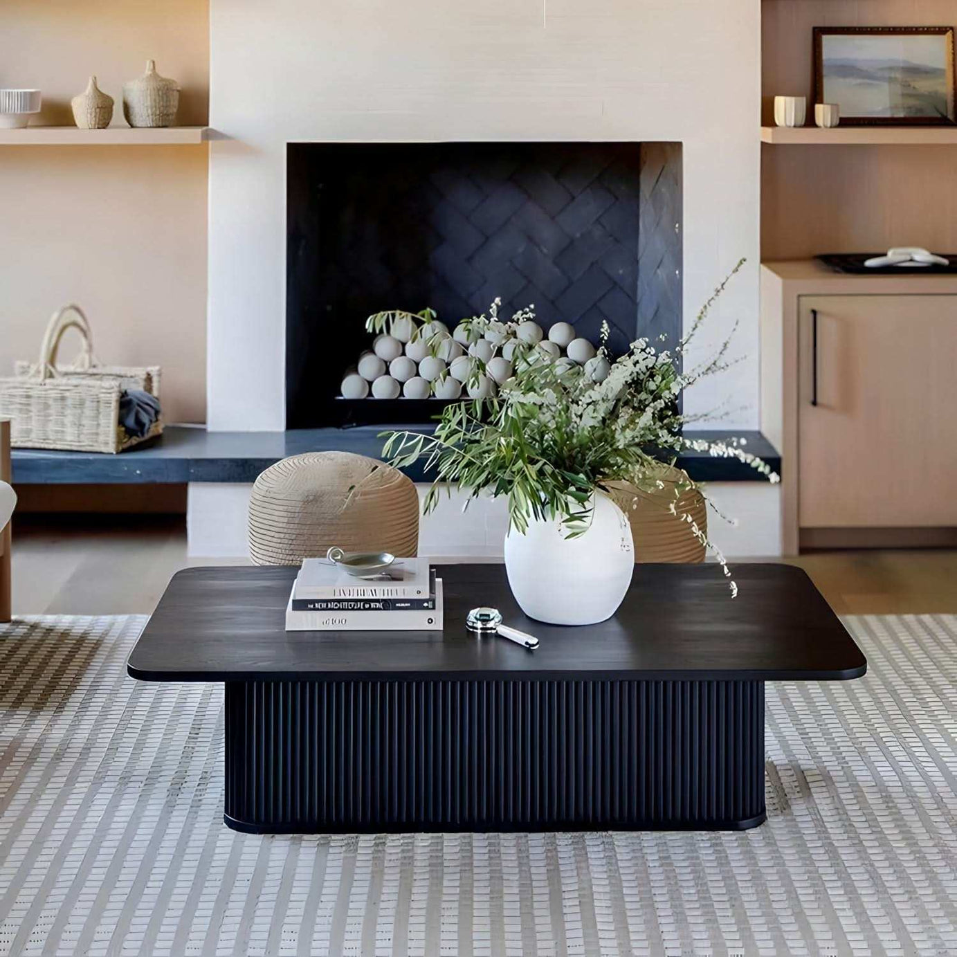 طاولة قهوة أسود حديثة - Baytuk