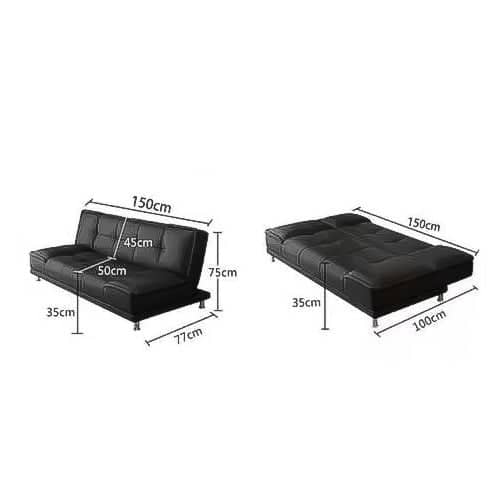 كنبة سرير جلد - VELA