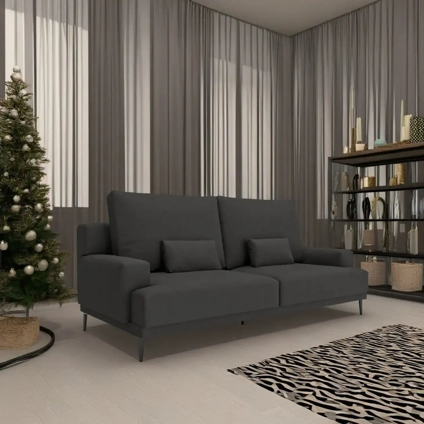 كنبة فاخرة خشب طبيعي - Baytuk