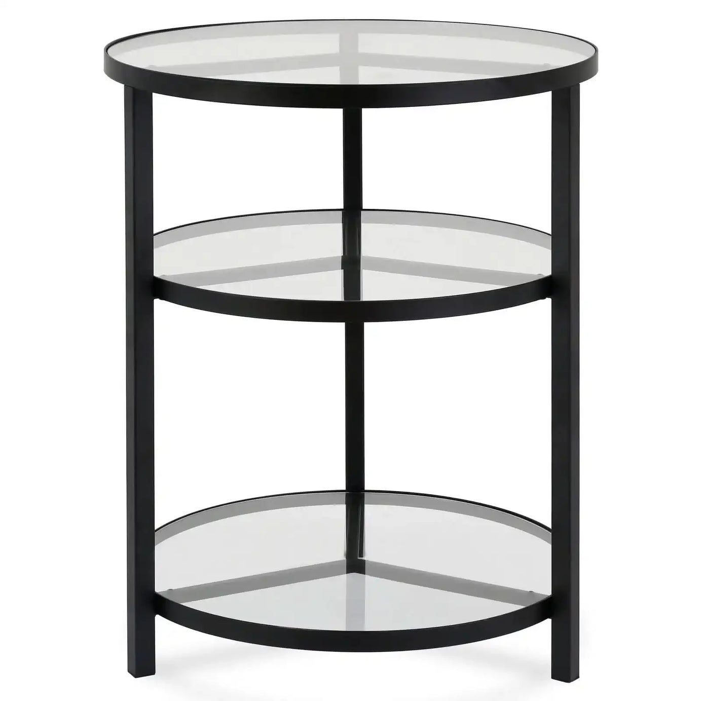 طاولة جانبية بأرفف زجاج - Baytuk