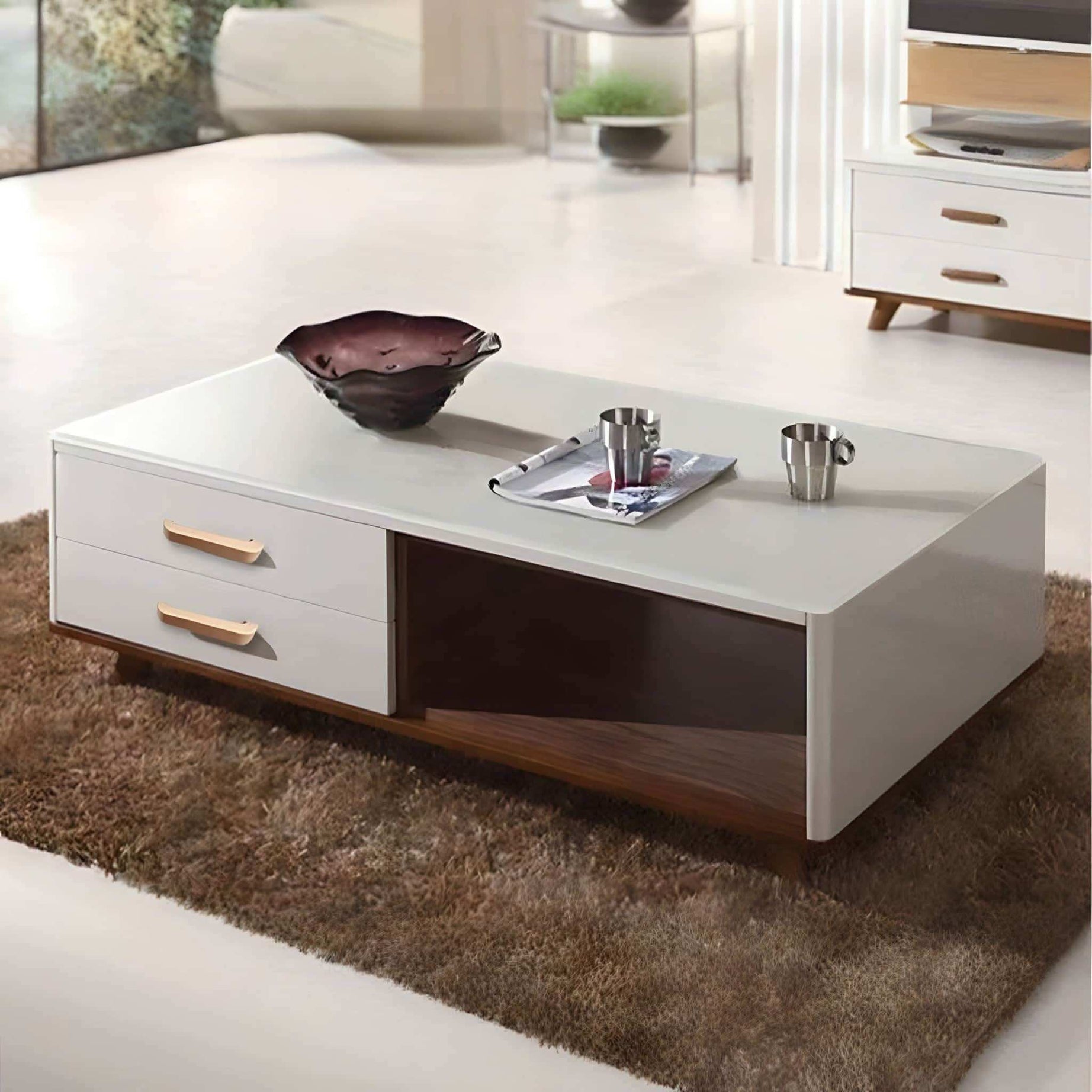 طاولة قهوة ام دي اف - Baytuk