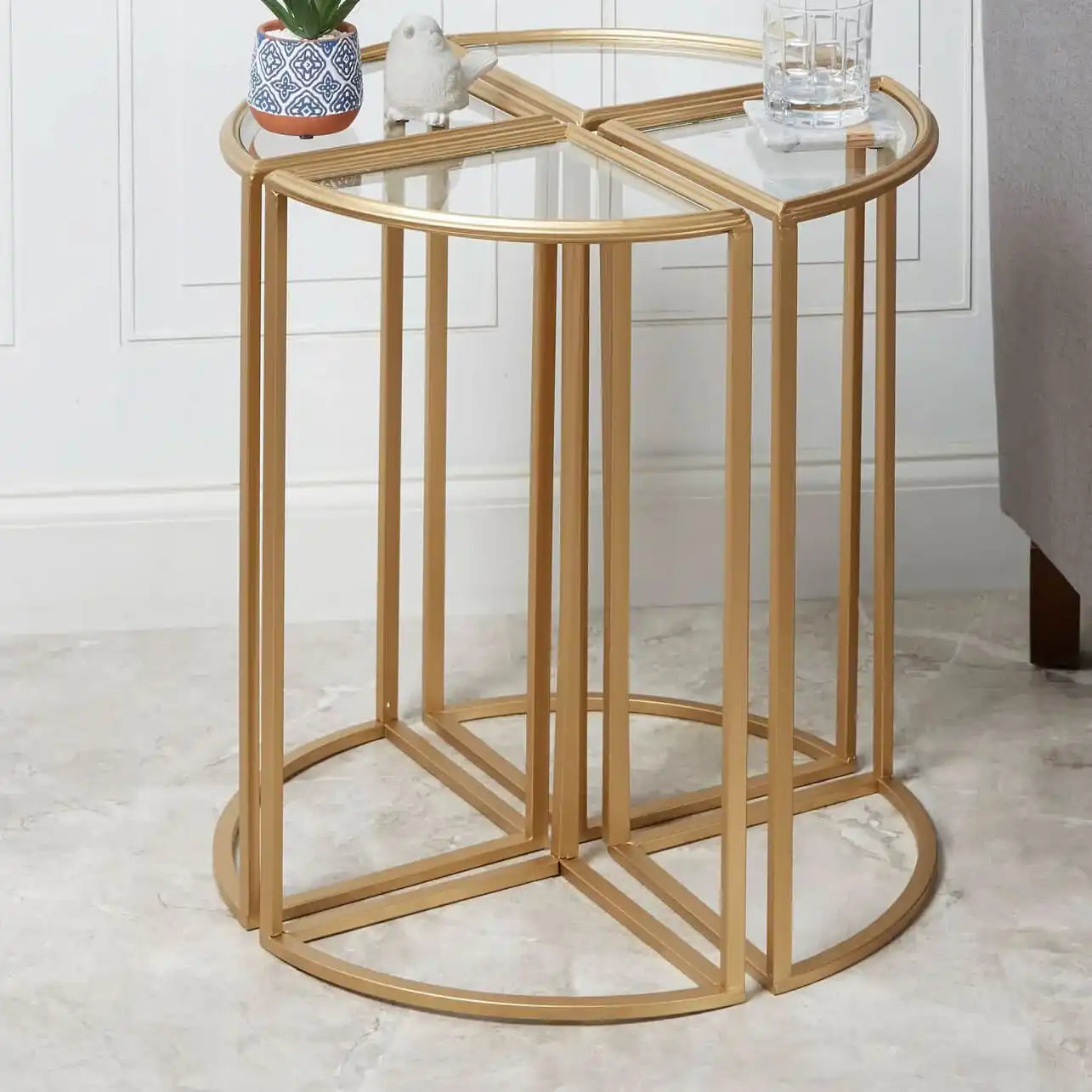 طاولة جانبية معدنية - Baytuk