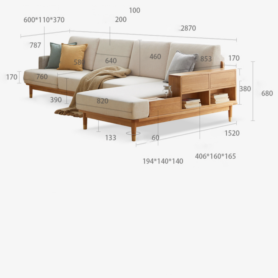 كنبه حرف L مودرن - SELA