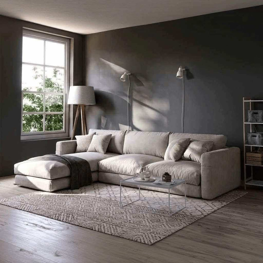 ركنة خشب طبيعي 250*150*80*75 سم - HIP9 - Homix