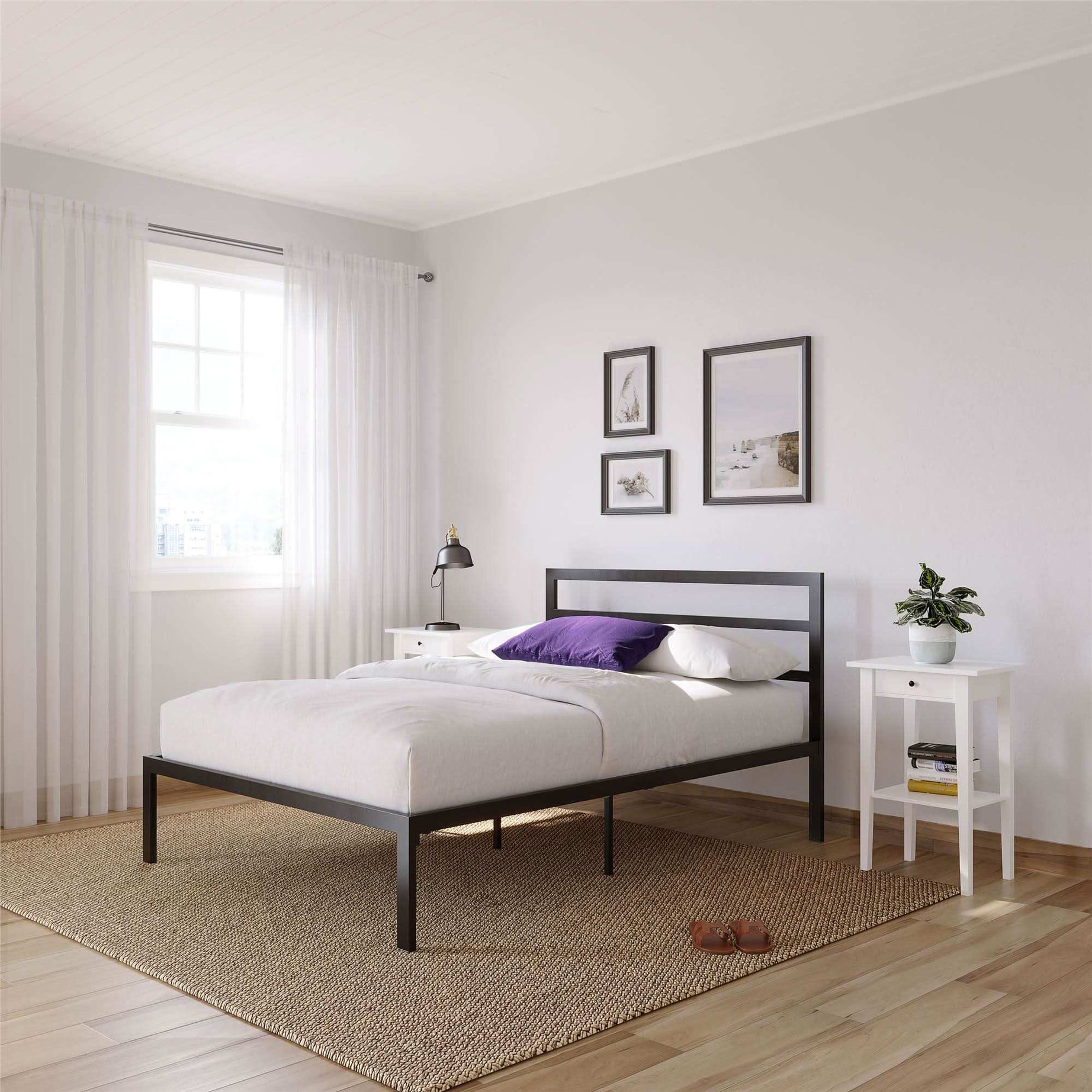 سرير معدني بسيط - Baytuk