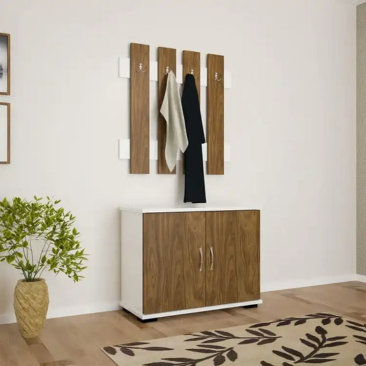 خزانة أحذية لتخزين أحذية خشبي - Baytuk