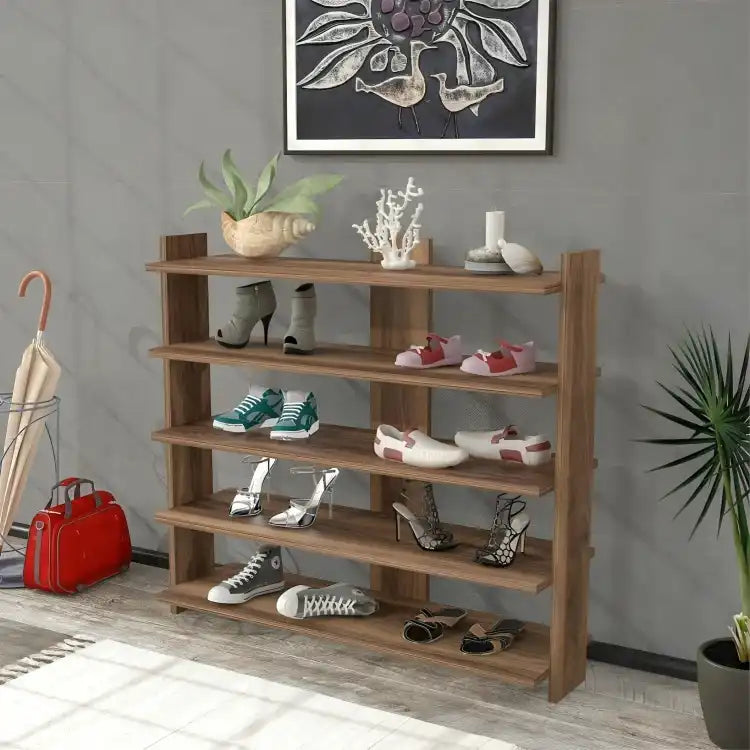خزانة أحذية أحذية خشبي بأرفف فاخرة - Baytuk