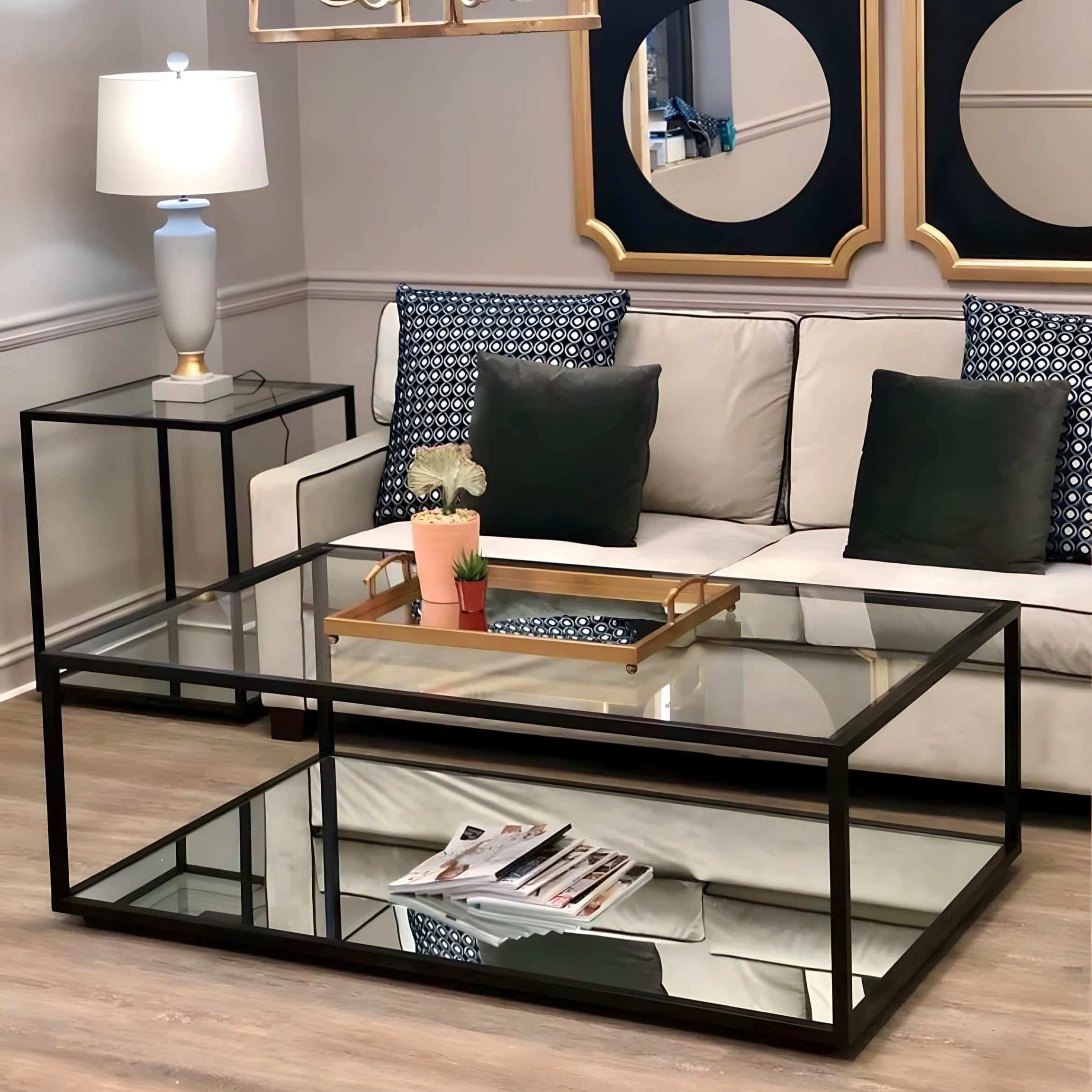 طاولة قهوة معدن - Baytuk