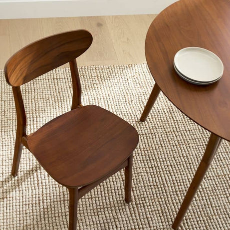 كرسي طاولة طعام تصميم خشبي