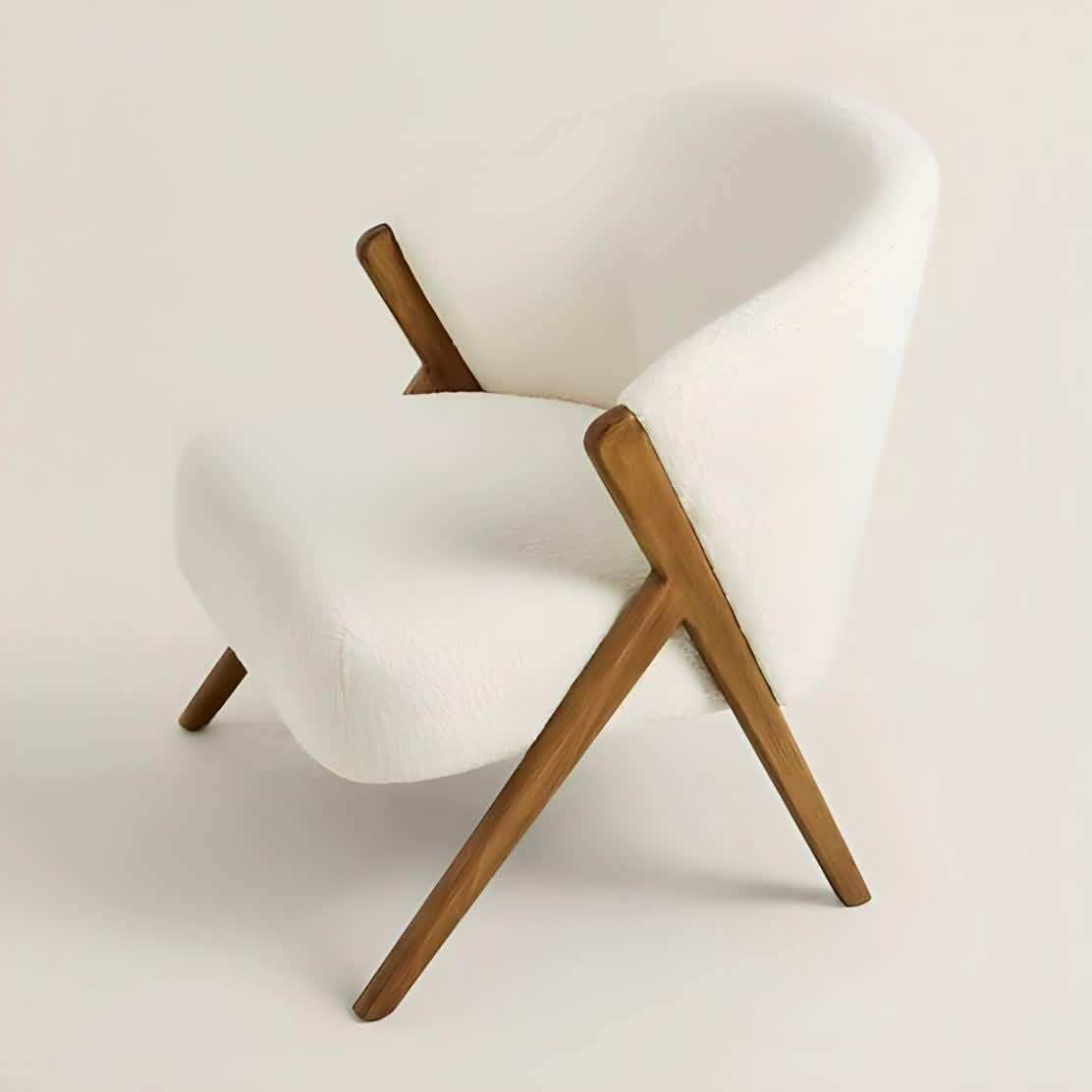 كرسي خشبي مريح فخم - Baytuk