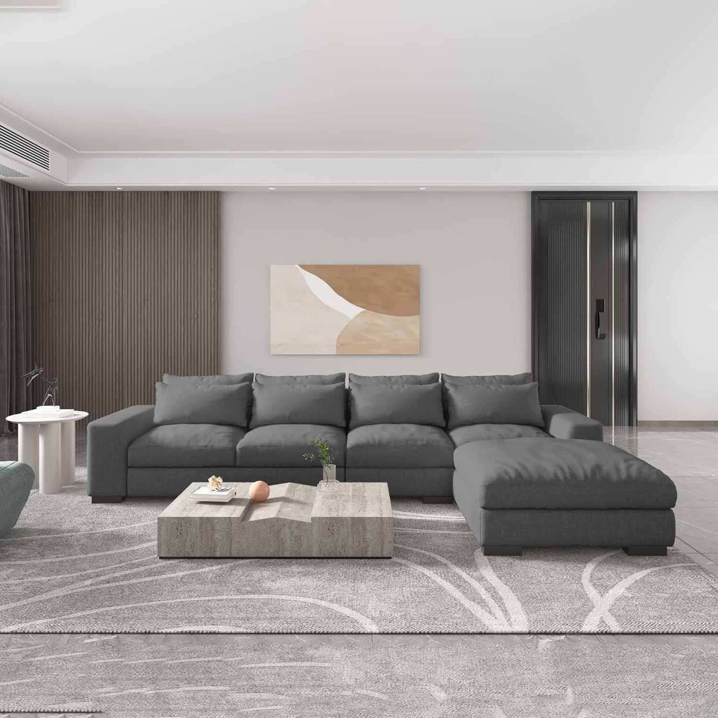 كنبة حرف ال بتصميم حديث - Baytuk