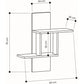 وحدة أرفف MDF أنيقة - Baytuk