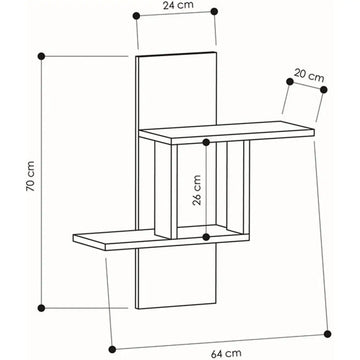 وحدة أرفف MDF أنيقة - Baytuk