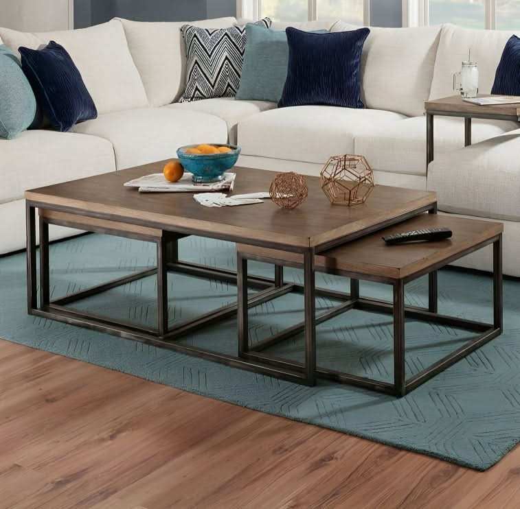 طقم طاولات خشبية أنيقة - Baytuk