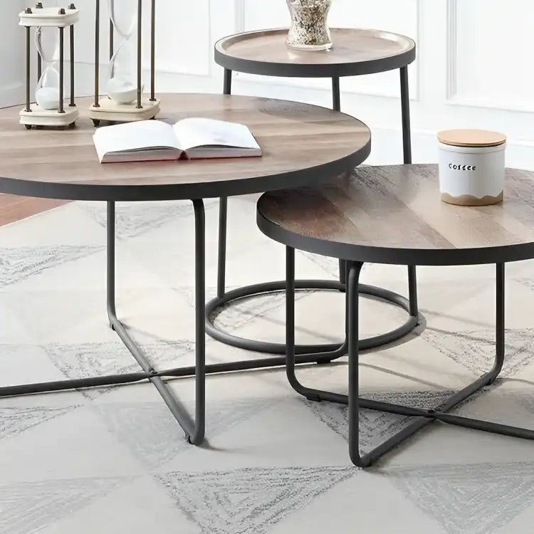 طقم طاولات خشبي - Baytuk