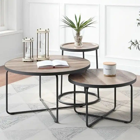 طقم طاولات خشبي - Baytuk