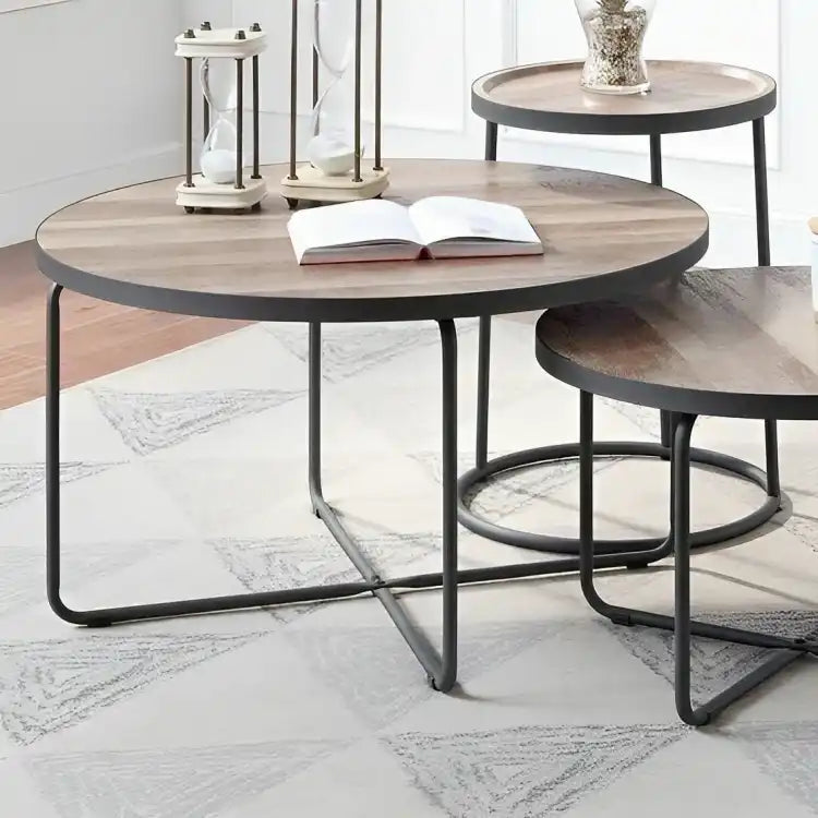 طقم طاولات خشبي - Baytuk