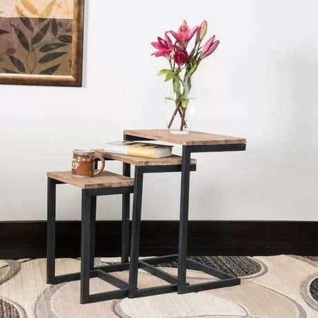 مجموعة طاولات جانبية بتصميم عصري - Baytuk