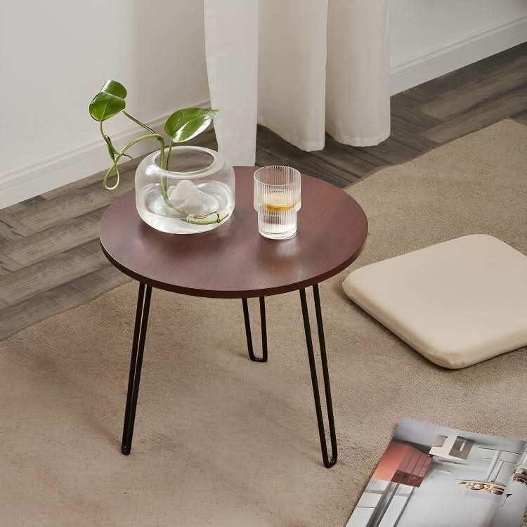 طاولة جانبية بسطح خشب - Baytuk