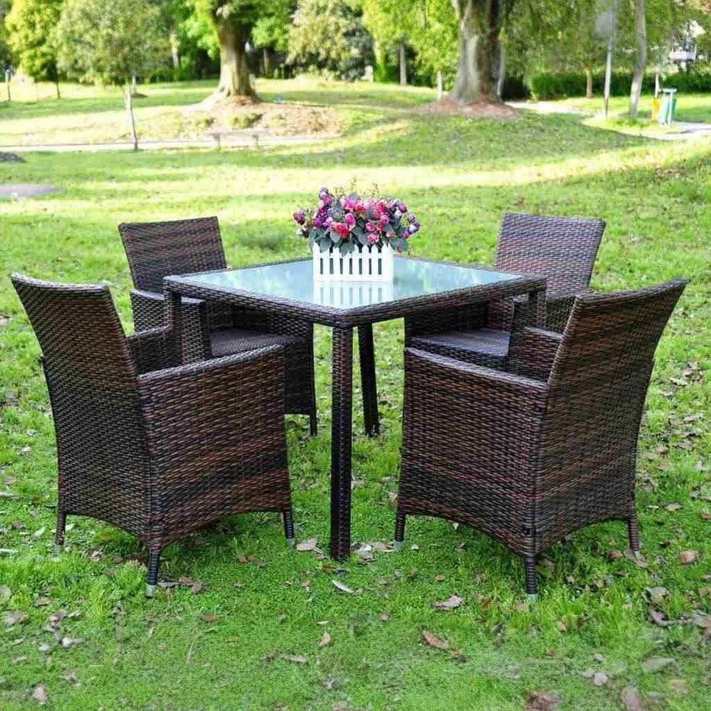 طقم خارجي حديد وراتان - Baytuk