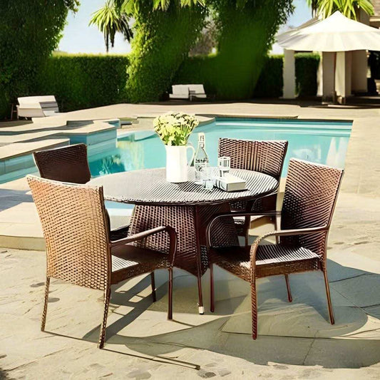 طقم خارجي حديد وراتان - Baytuk