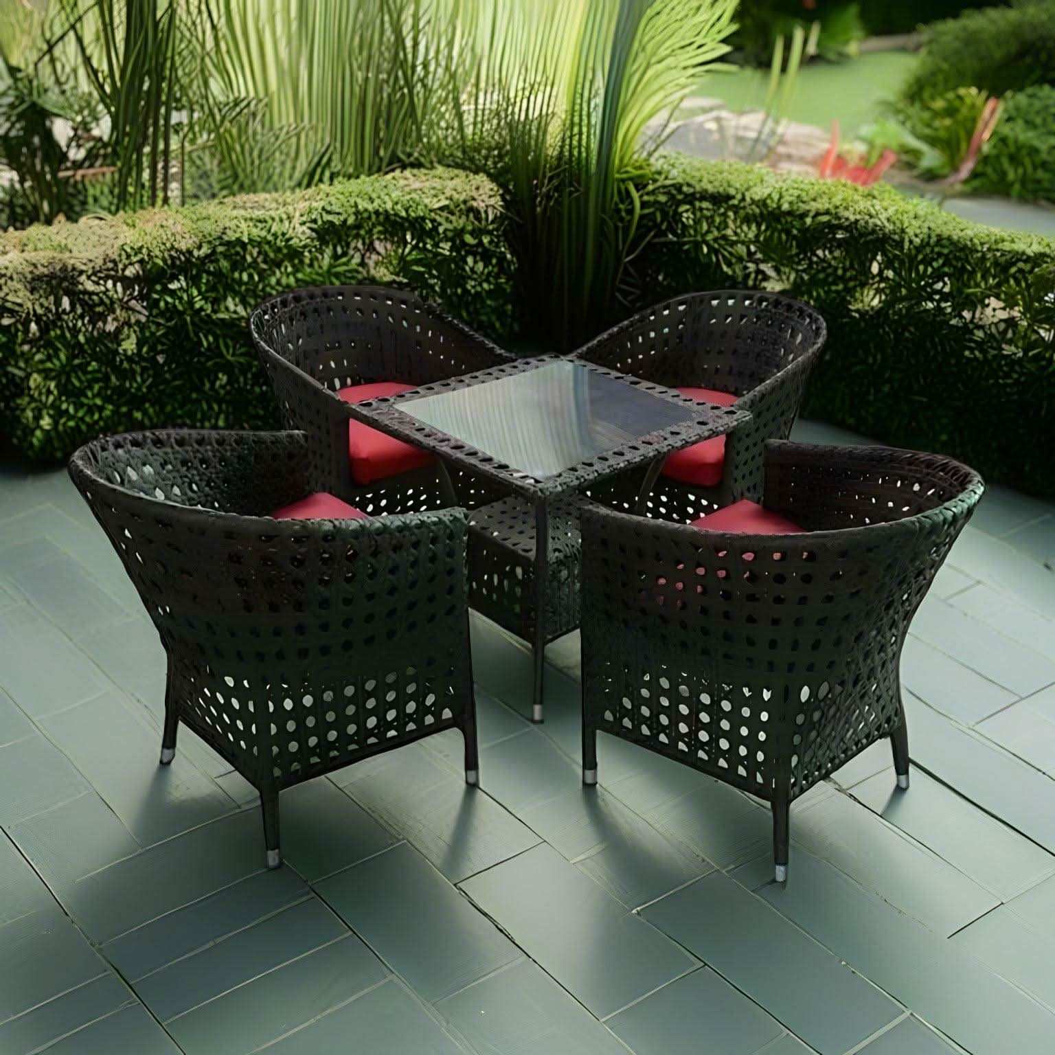 طقم خارجي حديد وراتان - Baytuk