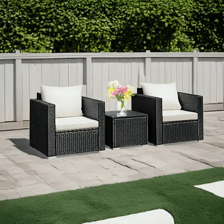 طقم اثاث خارجي حديد وراتان - Baytuk